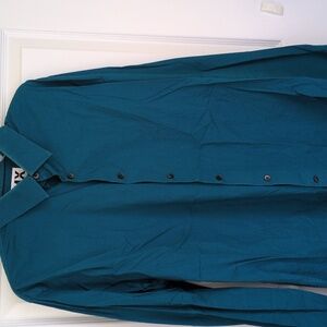 Express Teal 1MX Extra Slim Fit Shirt